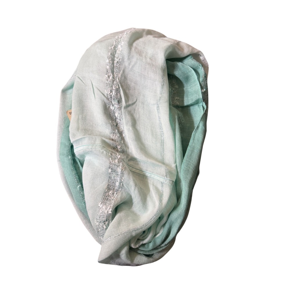 Tommy Bahama Sequin Ombre Infinity Scarf Mint Green Ice Cave THW73949 NEW